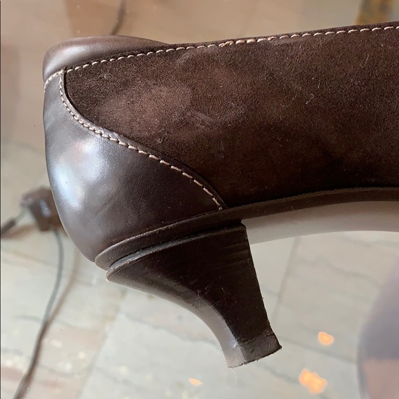 Donald J Pliner Suede & Patent Leather Heels sz 8M - Picture 5 of 8